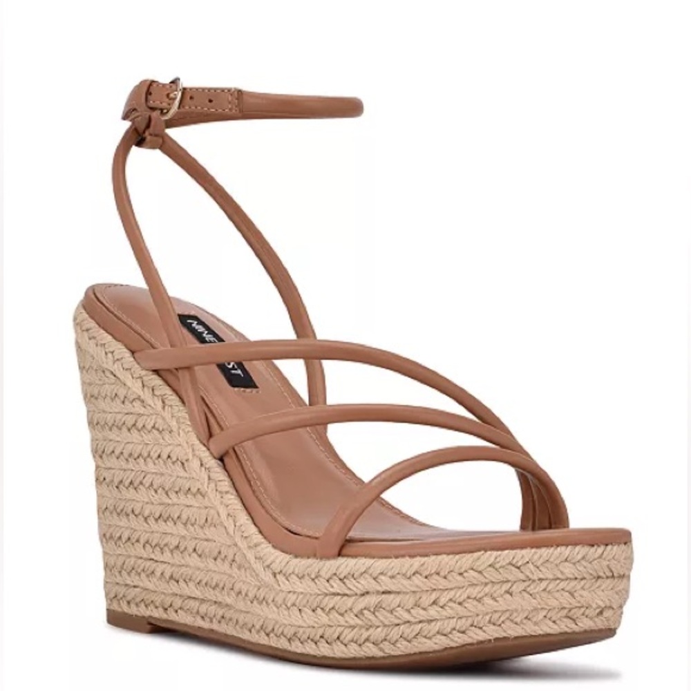 Nine West Women's Hipsta Espadrille Wedge Sandals Size 10